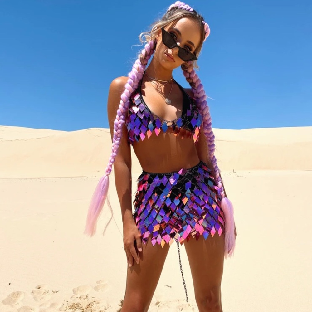 Generation Outcast Pink Chain Two Piece Set